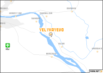 map of Yelykayevo