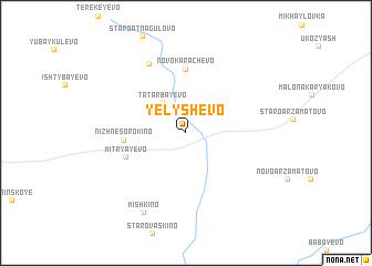 map of Yelyshevo