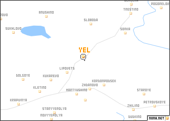 map of Yel\