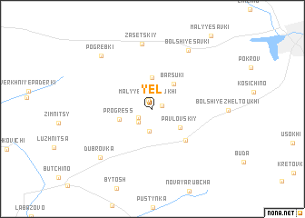 map of Yel\