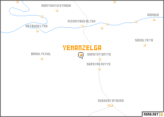 map of Yemanzelga