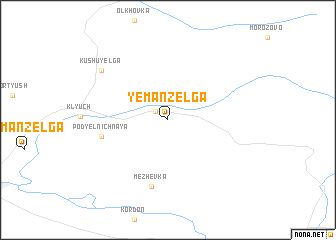 map of Yemanzelga
