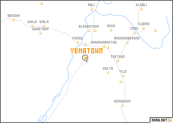 map of Yema Town