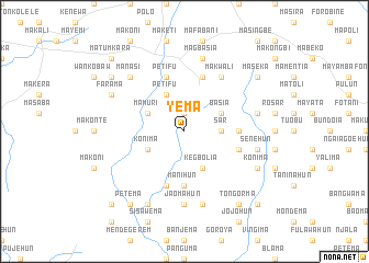 map of Yema