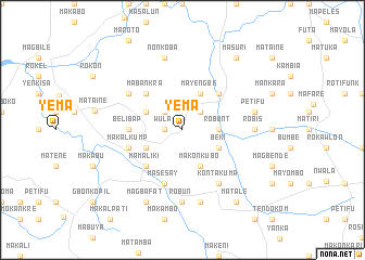 map of Yema