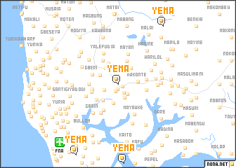 map of Yema