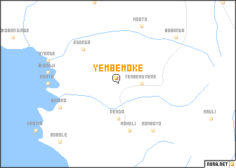 map of Yembe-Moke