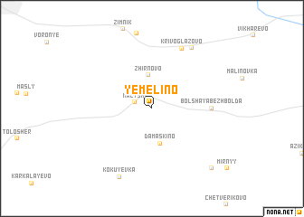 map of Yemelino