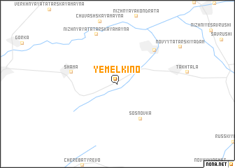 map of Yemel\