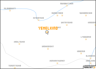 map of Yemel\