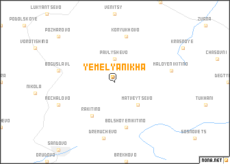 map of Yemel\