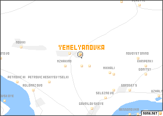 map of Yemel\