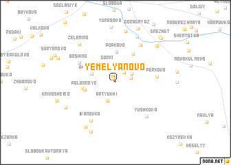 map of Yemel\