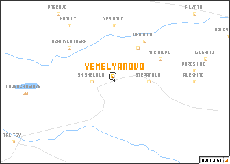 map of Yemel\