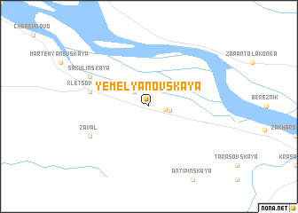 map of Yemel\