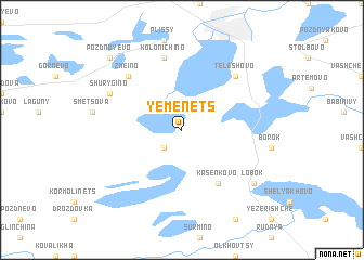 map of Yemenets