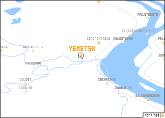 map of Yemetsk