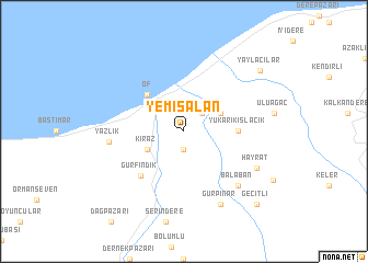map of Yemişalan
