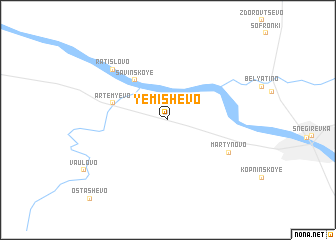 map of Yemishevo