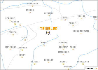 map of Yemişler