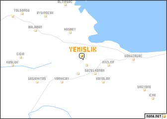 map of Yemişlık