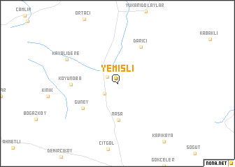 map of Yemişli