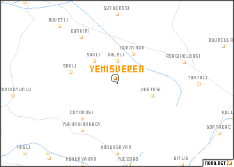 map of Yemişveren