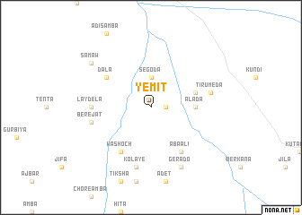 map of Yemit