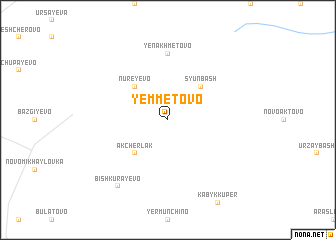 map of Yemmetovo