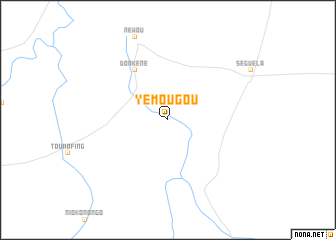 map of Yémougou