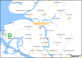 map of Yemyitkyi