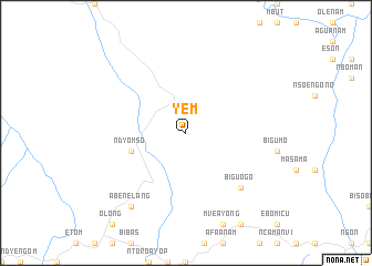 map of Yem