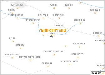 map of Yenaktayevo