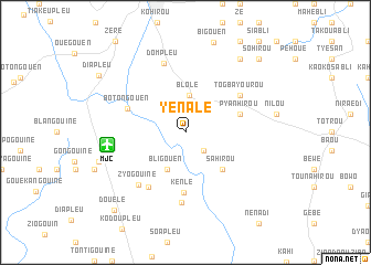 map of Yénalé