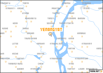 map of Yenangyat