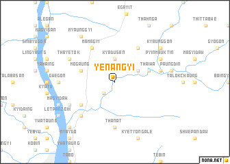 map of Yenangyi