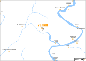 map of Yenan