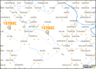 map of Yên Bạc