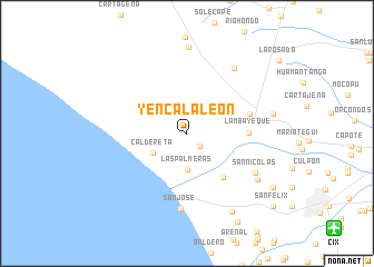 map of Yencala León