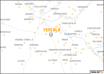 map of Yencala