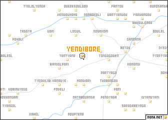 map of Yèndiboré