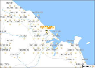 map of Yên Ðiềm