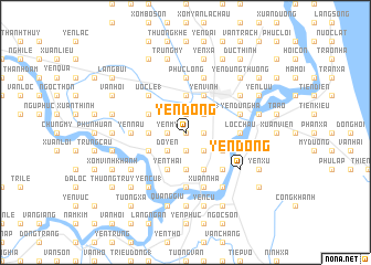 map of Yen Dong