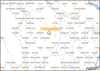 map of Yên Dương