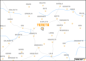 map of Yénéta