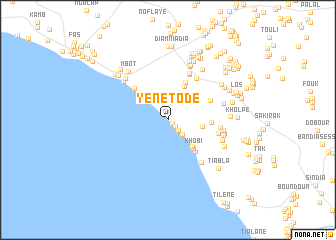 map of Yène Tode