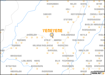 map of Yéné Yéné