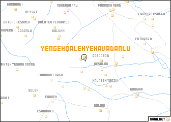 map of Yengeh Qal‘eh-ye Havadānlū