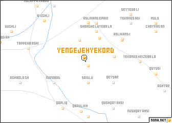 map of Yengejeh-ye Kord