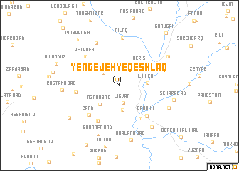 map of Yengejeh-ye Qeshlāq